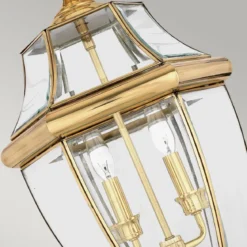 Elstead Lighting Newbury 2 Light Large Chain Lantern Pendelleuchte IP23 messing