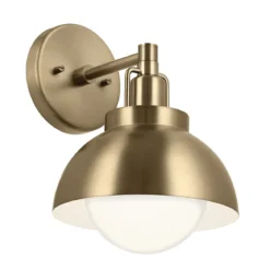 Elstead Lighting Niva Wandleuchte 1-flammig umwandelbar Champagner Bronze