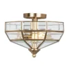 Elstead Lighting Old Park 2-Light Deckenleuchte Messing antik 32cm E27