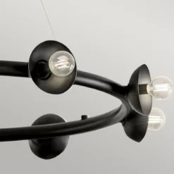 Elstead Lighting Palta Kronleuchter 9-flammig Satinschwarz E14