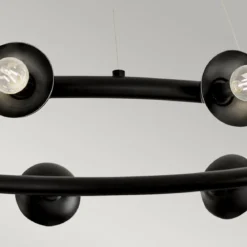 Elstead Lighting Palta Kronleuchter 9-flammig Satinschwarz E14
