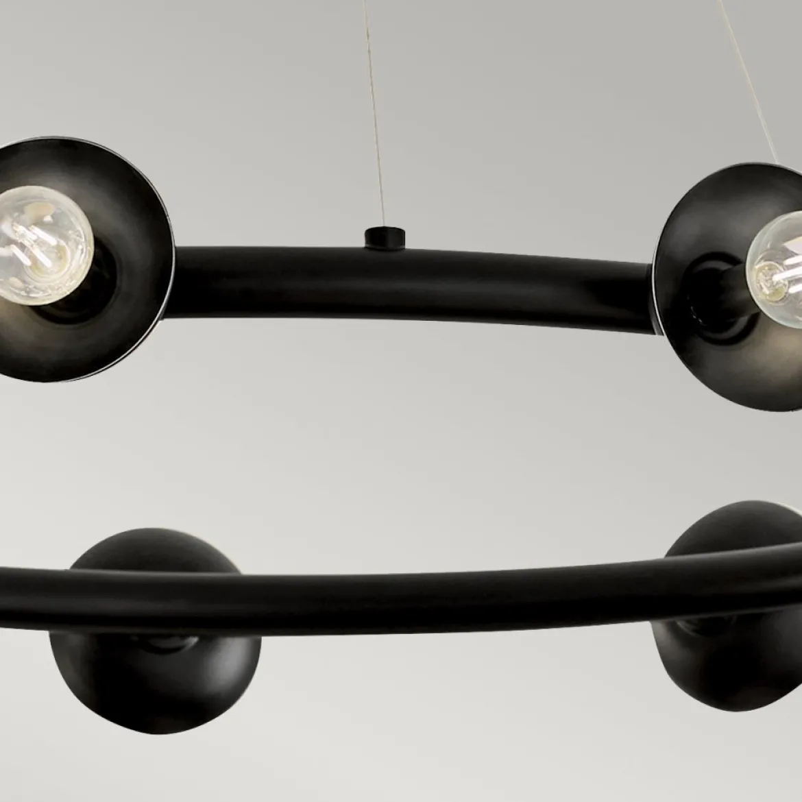 Elstead Lighting Palta Kronleuchter 9-flammig Satinschwarz E14