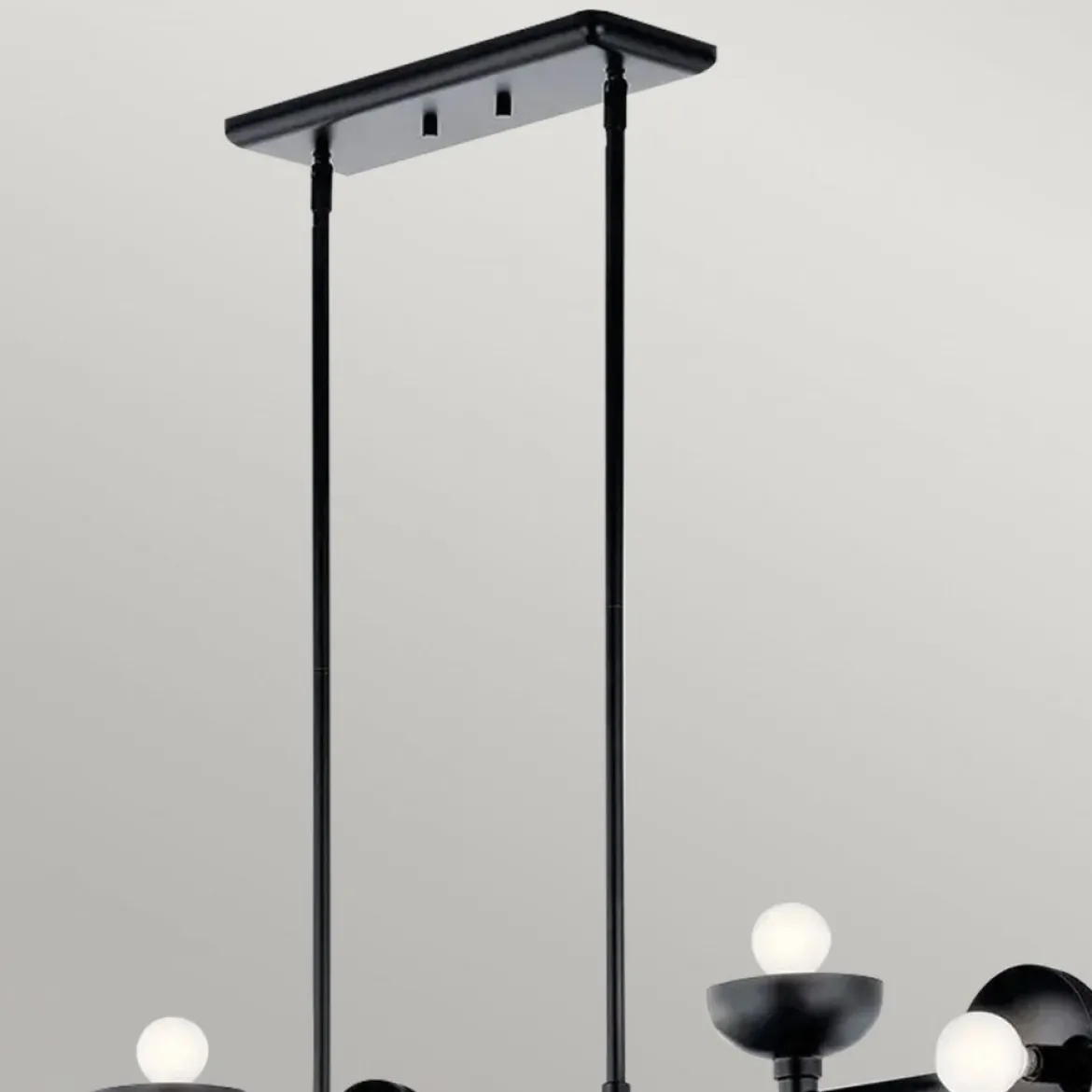 Elstead Lighting Palta Pendelleuchte 10-flammig Satinschwarz E14
