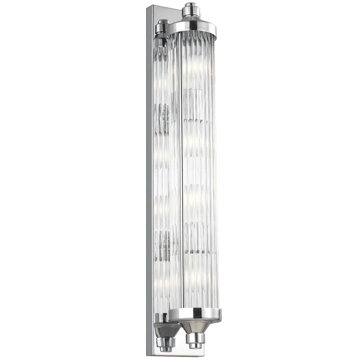Elstead Lighting Paulson 4-Light Wandleuchte Chrom 74cm IP44 3000K G9
