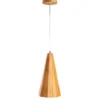 Elstead Lighting Pendelleuchte ANGULAR Teakfurnier E27