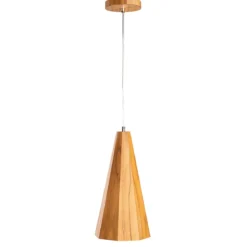 Elstead Lighting Pendelleuchte ANGULAR Teakfurnier E27