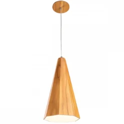 Elstead Lighting Pendelleuchte ANGULAR Teakfurnier E27