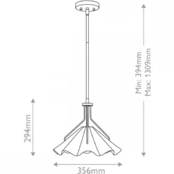 Elstead Lighting Pendelleuchte Mejia 1-flammig Messing weiß E27
