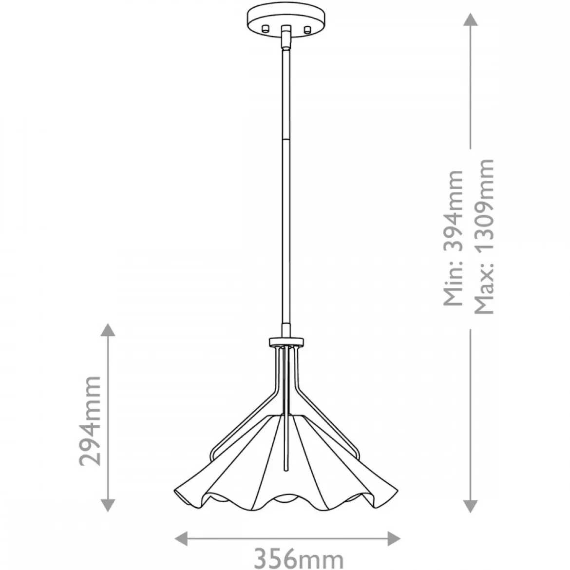 Elstead Lighting Pendelleuchte Mejia 1-flammig Messing weiß E27
