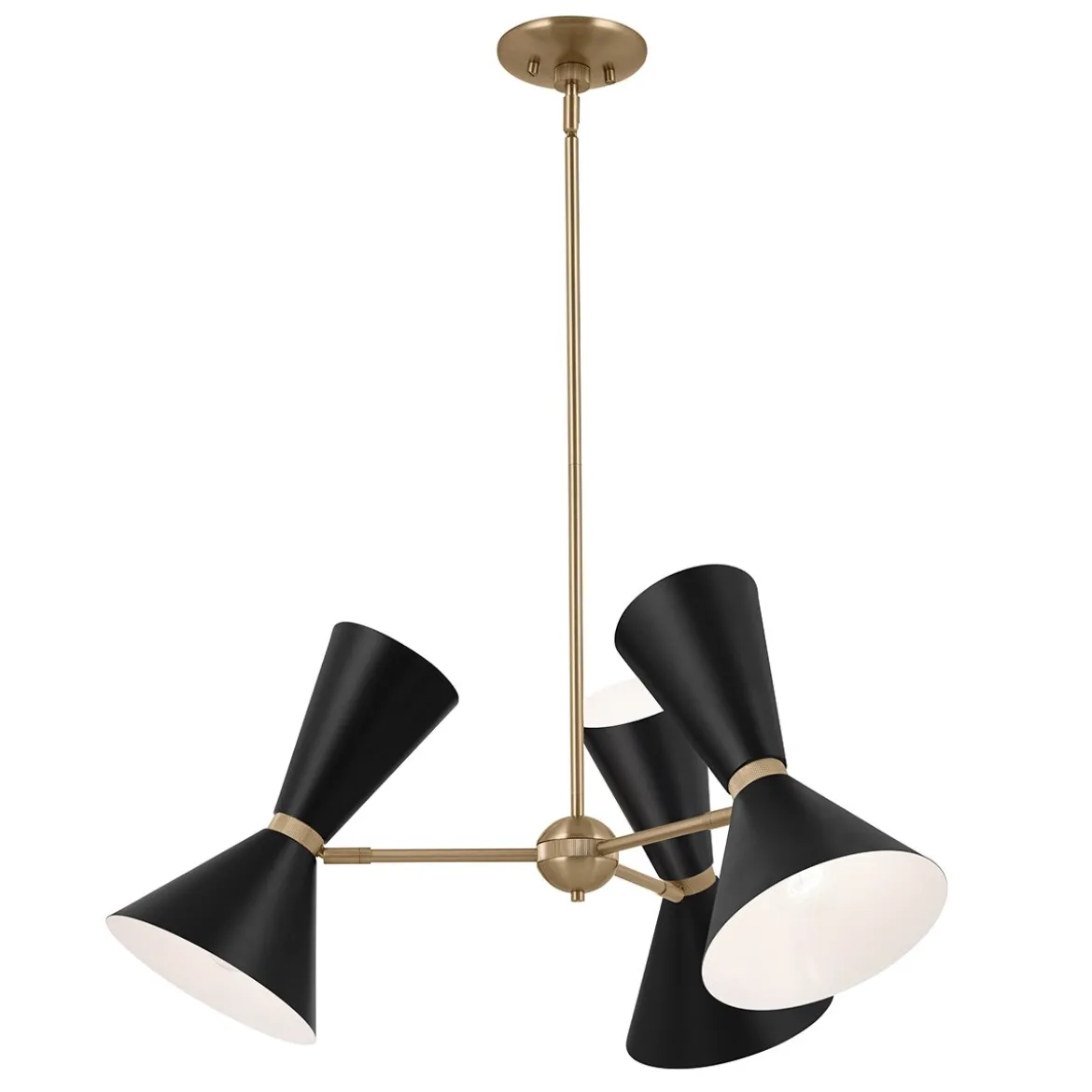 Elstead Lighting Phix Kronleuchter 3-armig Champagnerbronze Schwarz