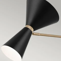 Elstead Lighting Phix Kronleuchter 2-armig Champagnerbronze Schwarz