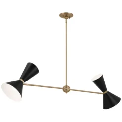 Elstead Lighting Phix Kronleuchter 2-armig Champagnerbronze Schwarz