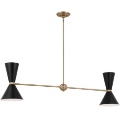 Elstead Lighting Phix Kronleuchter 2-armig Champagnerbronze Schwarz