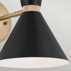 Elstead Lighting Phix Wandleuchte 2-flammig Champagnerbronze Schwarz