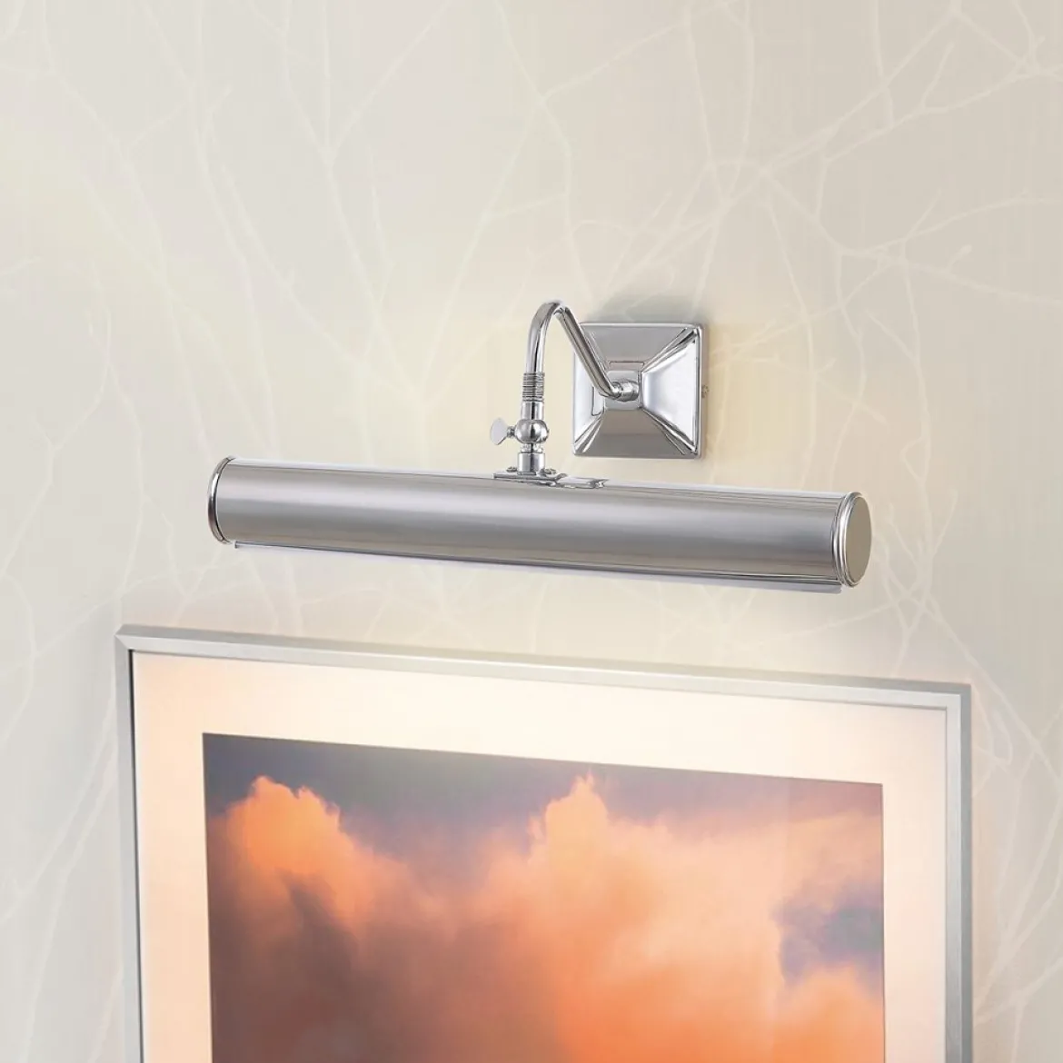 Elstead Lighting Picture Bilderleuchte Large 2-Light Chrom poliert 36cm