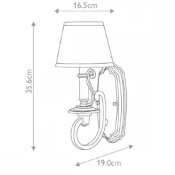 Elstead Lighting Plymouth Wandleuchte 1-flammig bronze E14