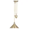 Elstead Lighting Provence 1-Light Rise and Fall Pendelleuchte altmessing
