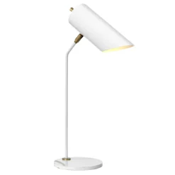 Elstead Lighting Quinto 1-Light Tischleuchte Weiss E27