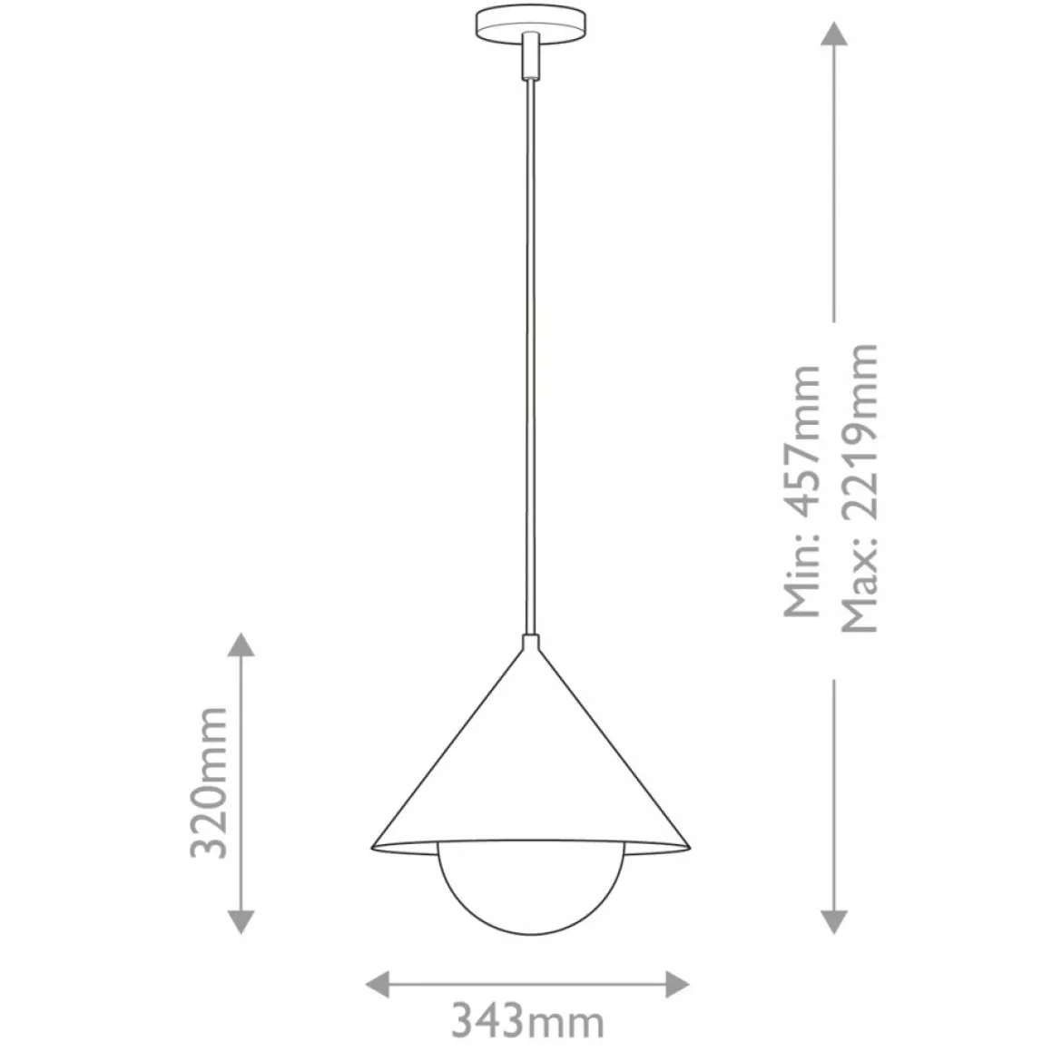 Elstead Lighting Remyck Pendelleuchte 1-flammig Gebürstetes Gold