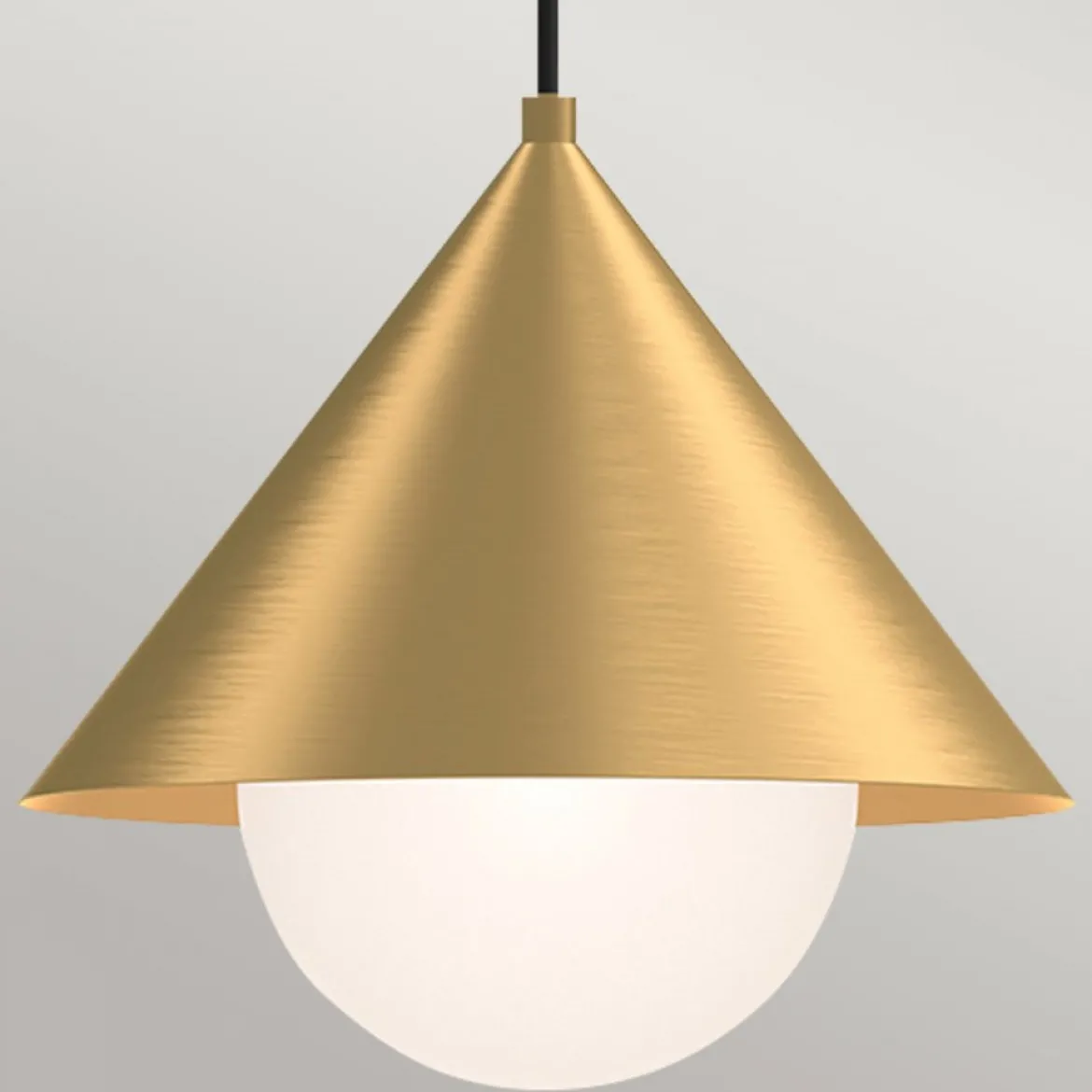 Elstead Lighting Remyck Pendelleuchte 1-flammig Gebürstetes Gold