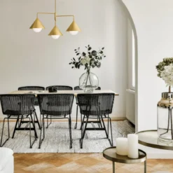 Elstead Lighting Remyck Pendelleuchte 3-flammig Gebürstetes Gold