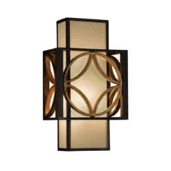 Elstead Lighting Remy 1-Light Wandleuchte Bronze Gold 1-flammig E14