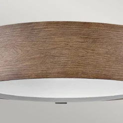 Elstead Lighting Sawyer Deckenleuchte Sequoia Holzoptik Rost-Eisen-Akzenten 38cm