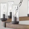 Elstead Lighting Sawyer Pendelleuchte 9-flammig Sequoia-Holzoptik Rost-Eisen-Akzenten