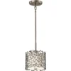 Elstead Lighting Silver Coral 1-Light Mini Pendelleuchte 1-flammig E27