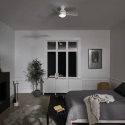 Elstead Lighting Sola Deckenventilator LED weiß