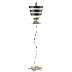 Elstead Lighting South Beach 1-Light Stehleuchte Gold Schwarz E27 177cm