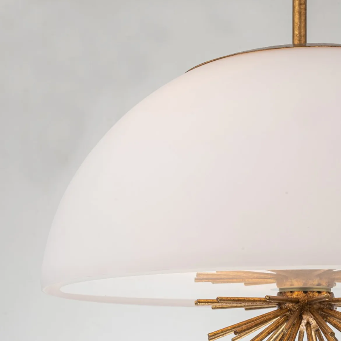 Elstead Lighting Staring Decken-oder Pendelleuchte 3-flammig Gold Opal E14