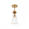 Elstead Lighting Staring Pendelleuchte 1-flammig Gold Transparent E27