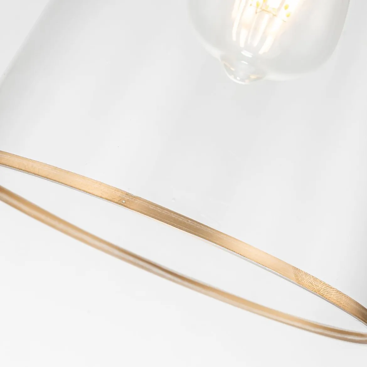 Elstead Lighting Staring Pendelleuchte 1-flammig Gold Transparent E27