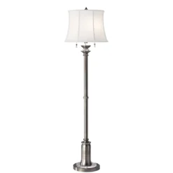 Elstead Lighting Stateroom 2-Light Stehleuchte antikes Nickel 158cm
