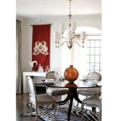 Elstead Lighting Sussex 5-Light Kronleuchter Nickel gebürstet 5-flammig E14