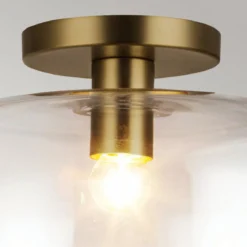 Elstead Lighting Sylvia Deckenleuchte 1-flammig Gebürstetes Gold