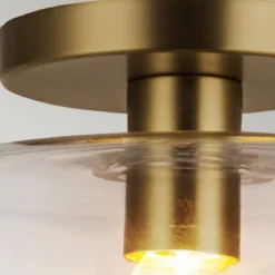 Elstead Lighting Sylvia Deckenleuchte 1-flammig Gebürstetes Gold