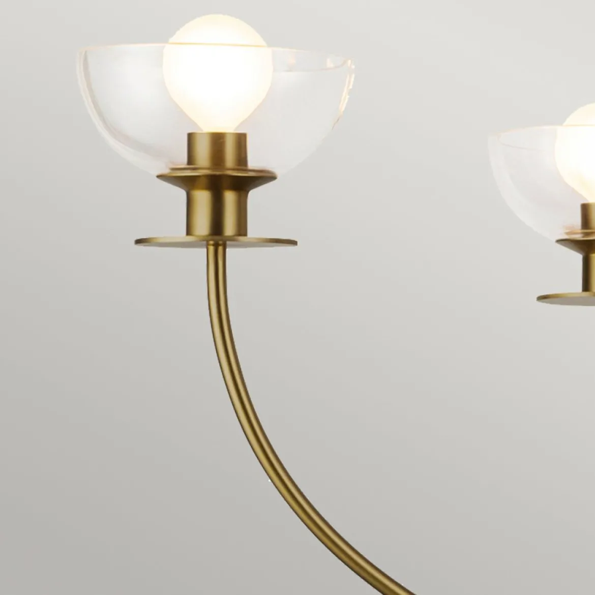 Elstead Lighting Sylvia Kronleuchter 4-flammig Gebürstetes Gold
