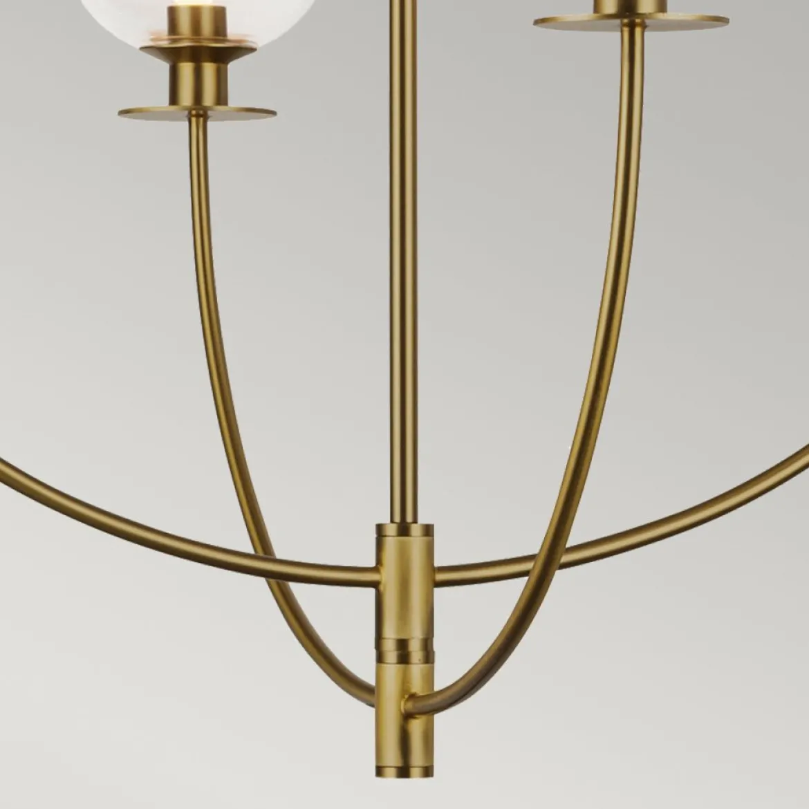 Elstead Lighting Sylvia Kronleuchter 4-flammig Gebürstetes Gold