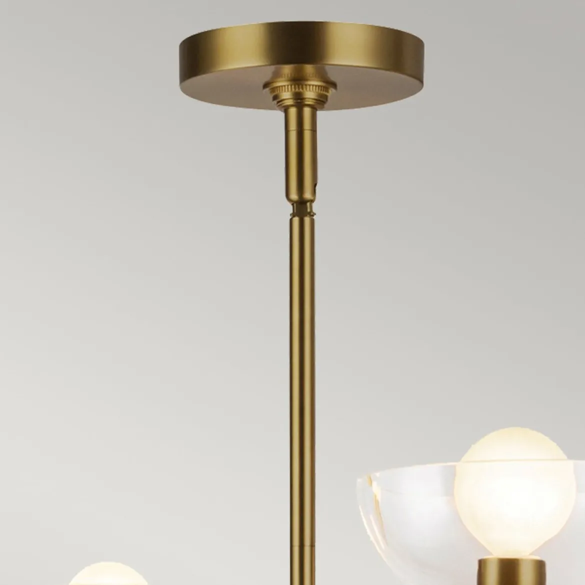 Elstead Lighting Sylvia Kronleuchter 4-flammig Gebürstetes Gold