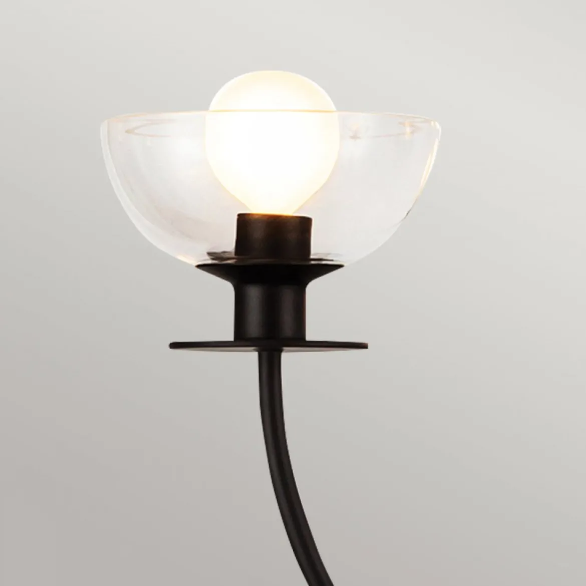 Elstead Lighting Sylvia Kronleuchter 4-flammig Schwarz