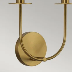 Elstead Lighting Sylvia Wandleuchte 2-flammig Gebürstetes Gold