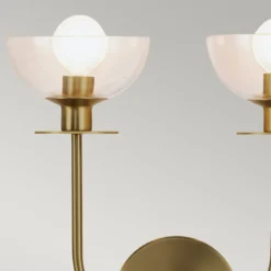 Elstead Lighting Sylvia Wandleuchte 2-flammig Gebürstetes Gold
