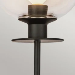 Elstead Lighting Sylvia Wandleuchte 1-flammig Schwarz
