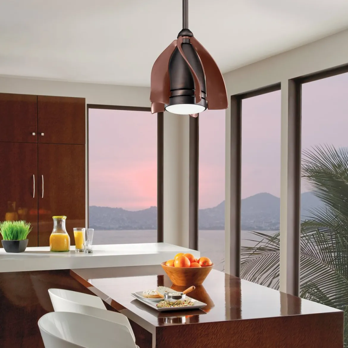 Elstead Lighting Terna Pendelventilator LED bronze