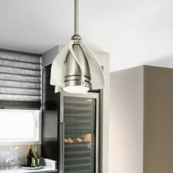 Elstead Lighting Terna Pendelventilator LED nickel gebürstet