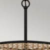 Elstead Lighting Teton Pendelleuchte 5-flammig schwarz natur