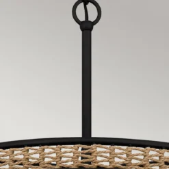 Elstead Lighting Teton Pendelleuchte 5-flammig schwarz natur