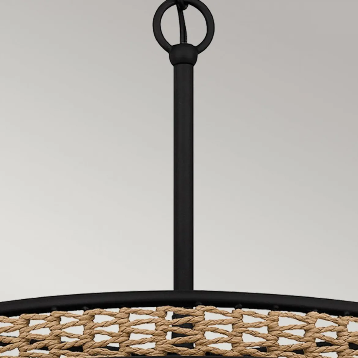 Elstead Lighting Teton Pendelleuchte 5-flammig schwarz natur